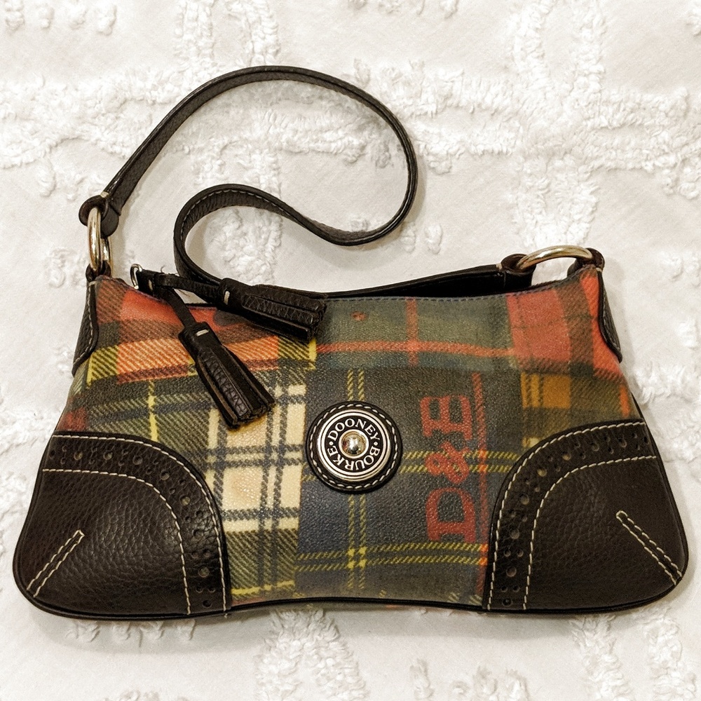 Dooney & Bourke shoulder bag plaid ladybug print